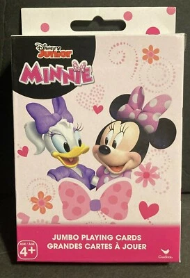 Disney Junior Jumbo игральные карты Минни-Маус новый в коробке карты 3 1/2» X 4 3/4» - Изображение 1 из 4