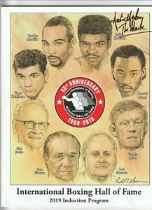 2019 INTERNATIONAL BOXING HALL OF FAME-JULIAN JACKSON AUTOGRAPHED-DONALD CURRY - Picture 1 of 7