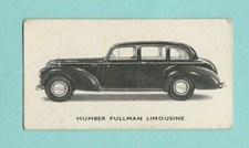 CARS - KELLOGG'S - MOTOR CARS BLACK & WHITE - NO. 24  -  HUMBER  -  1949