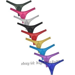 Herren Durchsichtig G-String Unterwäsche Sexy Tangas Jockstrap Tanga Hipster T-Back - Bild 1 von 49