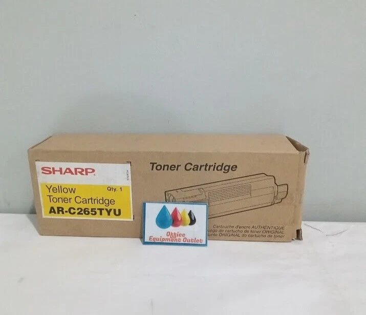 Genuine Sharp ARC26TYU AR-C26TYU Toner Cartridge Yellow  AR-C 170M 172M 260P 262 - Image 1 of 1