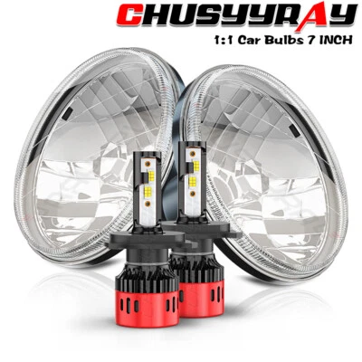 Faros LED redondos 2024 2 piezas 7 pulgadas más nuevos para GMC C1500 C2500 C3500 1973-1979 Foto 1 de 4