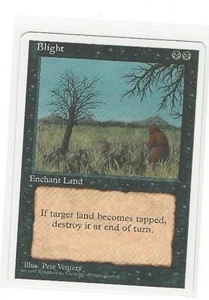 Magic The Gathering 1995 Magic The Gathering cuarto. CUARTA EDICIÓN NEGRO - TIZÓN - TIERRA ENCANTADORA - Imagen 1 de 2