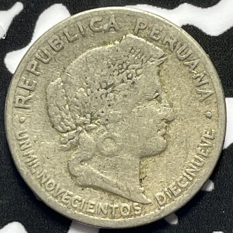 1919 Peru 5 Centavos Lot#M5415 Cover
