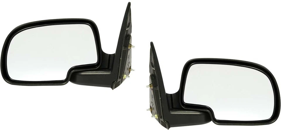 Mirrors For Chevy Silverado GMC Sierra Truck 1999-2006 Pair Black Manual Foto 1 de 4