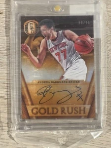 Andrea Bargnani 2014-15 Panini Gold Standard Gold Rush Autograph 50/75 - Bild 1 von 2