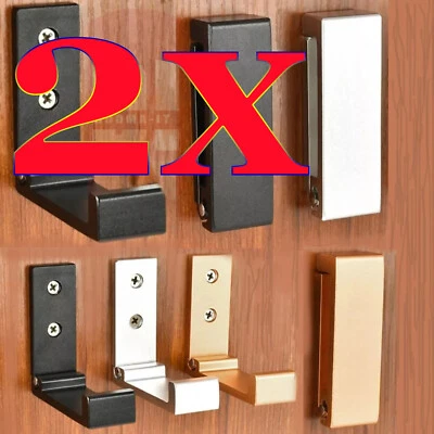 Wall Mounted Foldable Single Hook Hanger For Clothes Coat Towel Home Organizer - Image 1 of 4