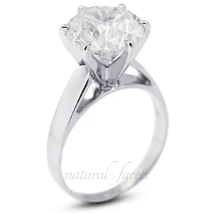 1.27ct G SI2 Round Natural Diamond White Gold Solitaire Engagement Ring - Picture 1 of 8