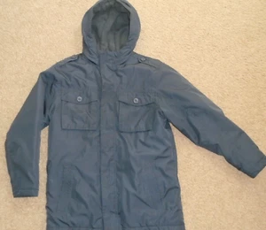 Old Navy Zip Hooded Utility Jacket Youth Boy's Large 10/12 Fleece Lined - Picture 1 of 12