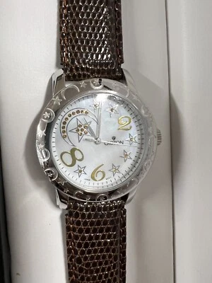 Reloj para mujer Croton analógico de cuarzo de cuero genuino TOTALMENTE NUEVO necesita batería Foto 1 de 4