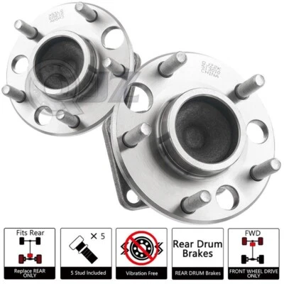 [TRASERO (cantidad 2)] Buje para Cadillac Seville 1980-1981 modelo tracción delantera con frenos de tambor traseros Foto 1 de 4