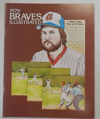 Atlanta Braves 1979 Braves Illustrated "Garber Stops Rose At 44 Games" Program  - Image 1 of 4