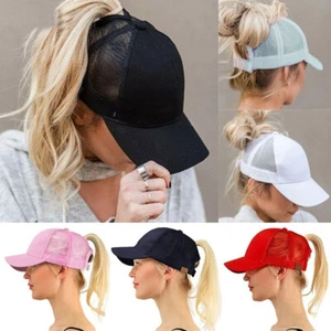 Cappello donna moda donna berretto casual adulto cappello da sole pony abbigliamento copricapo cappello KS - Foto 1 di 11
