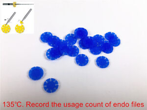 100pcs Dental Safety Memo Rotary Disc for Endo file SMD 135℃ Autoclavable Blue
