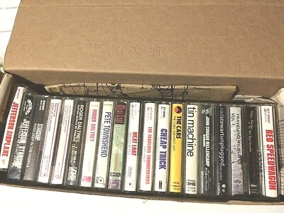 19Cassettes Box-Meat Loaf,CheapTrick,The Police,Tin Machine,Jefferson Starship - Image 1 of 4