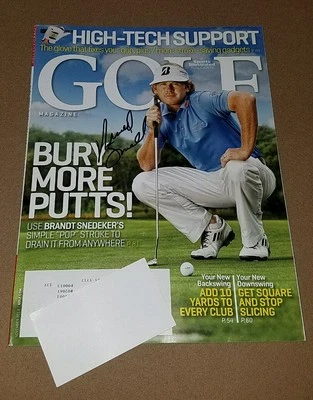59! Revista de golf firmada por Brandt Snedeker automática PGA Championship Masters US Open   Foto 1 de 2