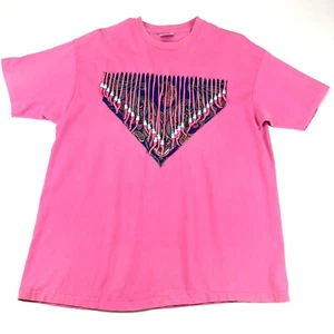 Vintage Hanes Beefy Single Thread Stitch Pink Beads Azteken T-Shirt Gr. XL 90s - Bild 1 von 10