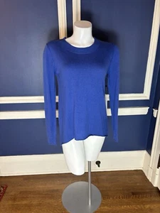 Neu mit Etikett Kerisma DAMEN LANGARM KOBALTBLAU OBERTEIL DÜNNER PULLOVER GRÖSSE MEDIUM - Bild 1 von 11