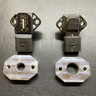VW Audi Map Sensor Flange Boss 1.8T Intercooler Aluminium Skoda FLAT VERSION - Image 1 of 4