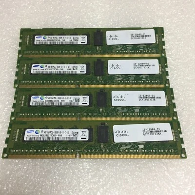 Samsung 4GB (16GB) PC3L-10600R DDR3-1333Mhz ECC Reg Server RAM M393B5270CH0-YH9 - Image 1 of 3