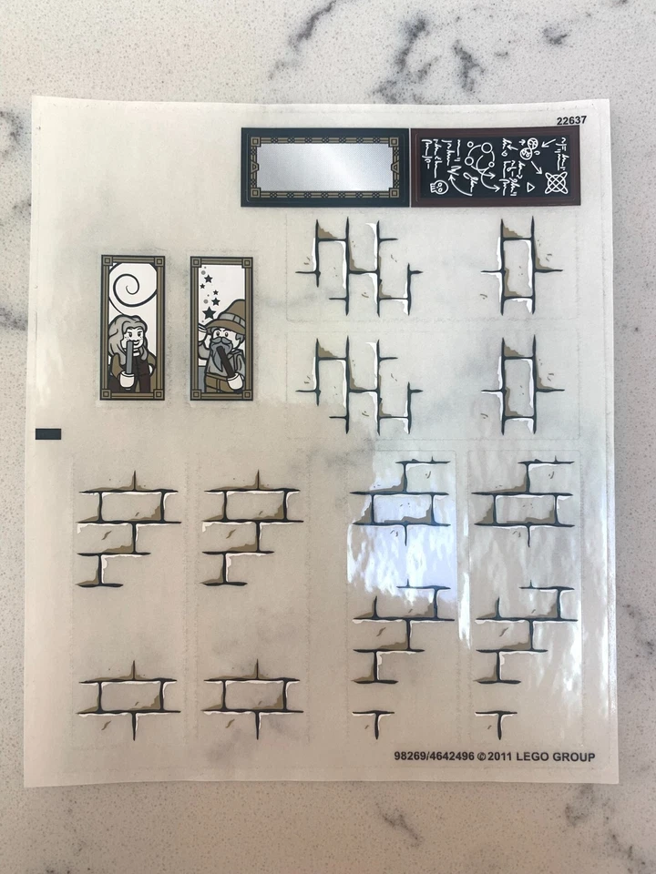 LEGO STICKER SHEET for 4867 Hogwarts, New & Genuine! - Image 1 of 1