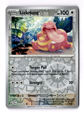 Lickitung 124/162 Sv05: Temporal Forces Reverse Holo - Image 1 of 3