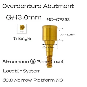 1Pcs Dental Locat0rs Implant Abutment 3.0mm GH For Straumann  NC Ø3.8mm D - Picture 1 of 4