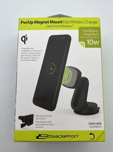 Bracketron PwrUp Magnet Mount - 10W Fast Wireless Charging - Car Phone Mount - Picture 1 of 3