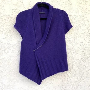 Maglione cardigan OSKA Germany misto lana alpaca taglia S 1 manica corta aperto davanti - Foto 1 di 22