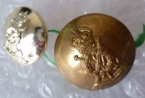 Vintage Labor Omnia Vincit Button, 25 & 20 mm Dia/BRASS & Staybrite- FIRMIN & XX - Foto 1 di 2