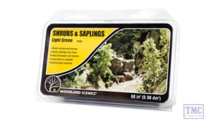 F1128 Woodland Scenics Light Green Shrubs & Saplings - Picture 1 of 1
