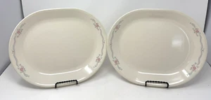 Corelle English Breakfast Set Of 2 Oval Serving Platters 12 1/4" x 10" USA - Picture 1 of 8