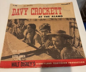 The Original Davy Crockett: At The Alamo Walt Disney 2 Record Set Parker Ebsen - Picture 1 of 4