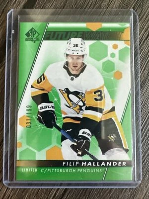 2022-23 SP AUTHENTIC Filip Hallander FUTURE WATCH RC ROOKIE LIMITED GREEN /199 - Image 1 of 4