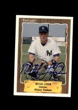 Mitch Lyden Albany Yankees 1990 ProCards authentic autographed card