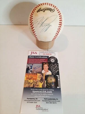 Piazza/Karros/Mondesi Autograph Signed Official National LeagueBaseball ONLB JSA - Image 1 of 4
