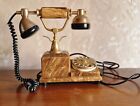 50er / 60er Jahre Vintage-Telefon aus Marmor und Messing