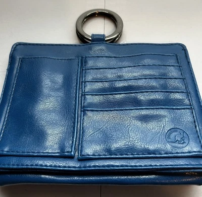 Elegante organizador de monedero azul Pouchee para mujer Foto 1 de 4