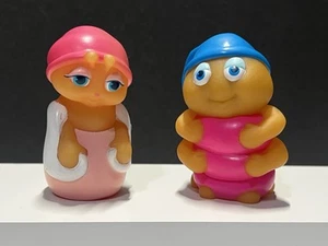 Vintage 1986 Playskool GLO FRIENDS • Snugbug & Bashful Rubber Glow Bugs • Hasbro - Picture 1 of 18