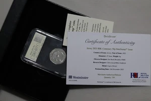 🧭 🇯🇪 JERSEY ISLAND 50 PENCE 2021 BRITISH LEGION ONLY 750 MADE B87 #64 - Picture 1 of 7