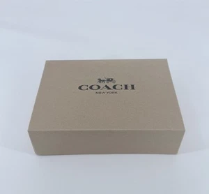 NEW COACH Small Gift Box Brown/Black Logo * Holiday Mother’s Day - Picture 1 of 3