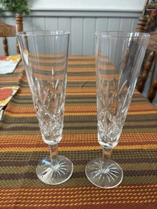 2 Tiffany & Co. Sybil Kristall Champagner Toasten Flöten - 2er Set - Bild 1 von 5