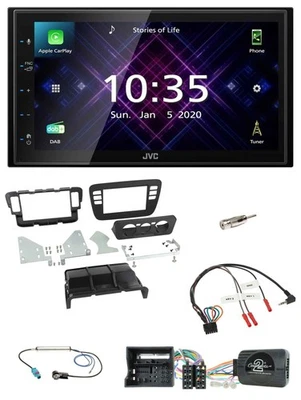 JVC DAB 2DIN Lenkrad Bluetooth USB Autoradio für Seat Mii 17-19 Skoda CitiGo sch - Bild 1 von 4