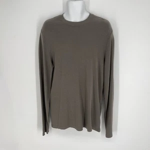 Cotton Citizen NEW Mens Hendrix Crew Shirt Long Sleeves Lightweight Size L Taupe - Picture 1 of 8