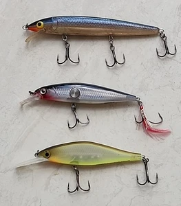 3 Rapala Jerk Baits: Vintage Husky Jerk, Clacking 09, Shadow Rap Shad Deep 09 - Bild 1 von 7