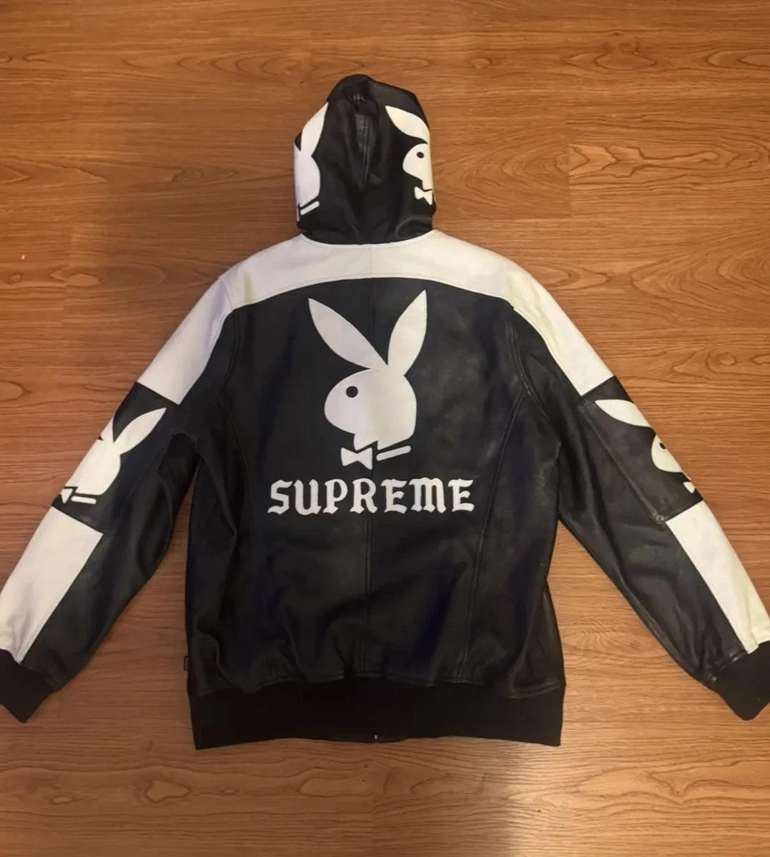 XL Supreme Playboy Crew Jacket Black Supreme Playboy x Supreme