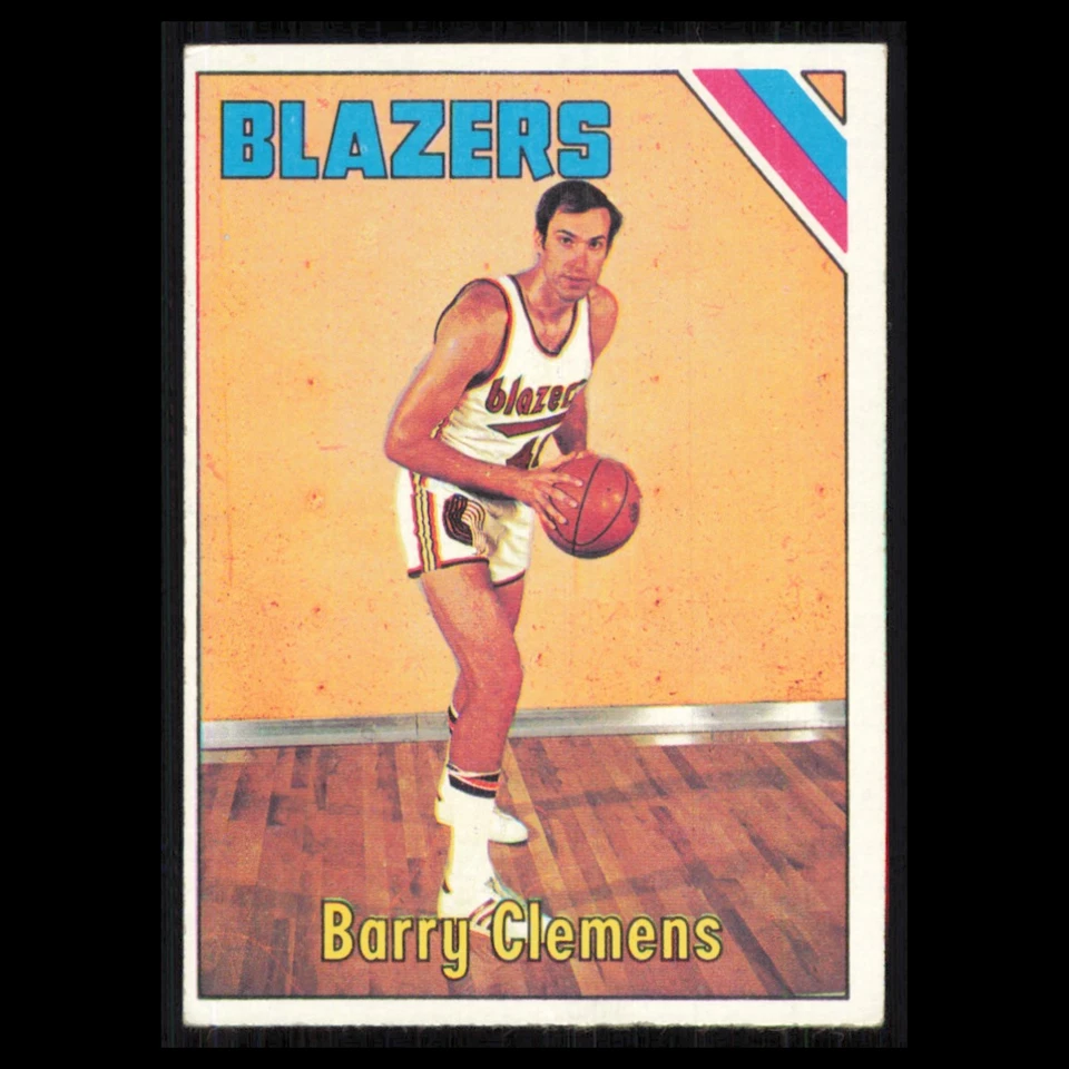 Barry Clemens #22 1975 Topps Portland Trail Blazers Basketball Card NBA NM - Image 1 of 3