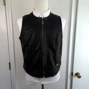 Harley-Davidson Weste Damen XL Leder Mesh Biker Reißverschluss H-D Motorräder - Bild 1 von 12