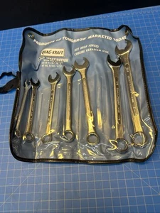 Vintage Quali-Kraft Ratchet Wrench 7Pc Set Open End 3/8 To 3/4 SAE - Picture 1 of 7