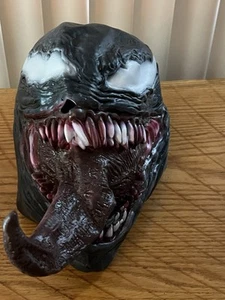 New Venom Mask Full Face Head Cosplay Latex Props Halloween Party Performance - Picture 1 of 5